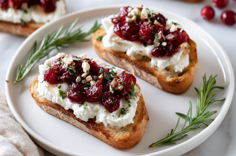 Elegant Cranberry Brie Crostini Recipe