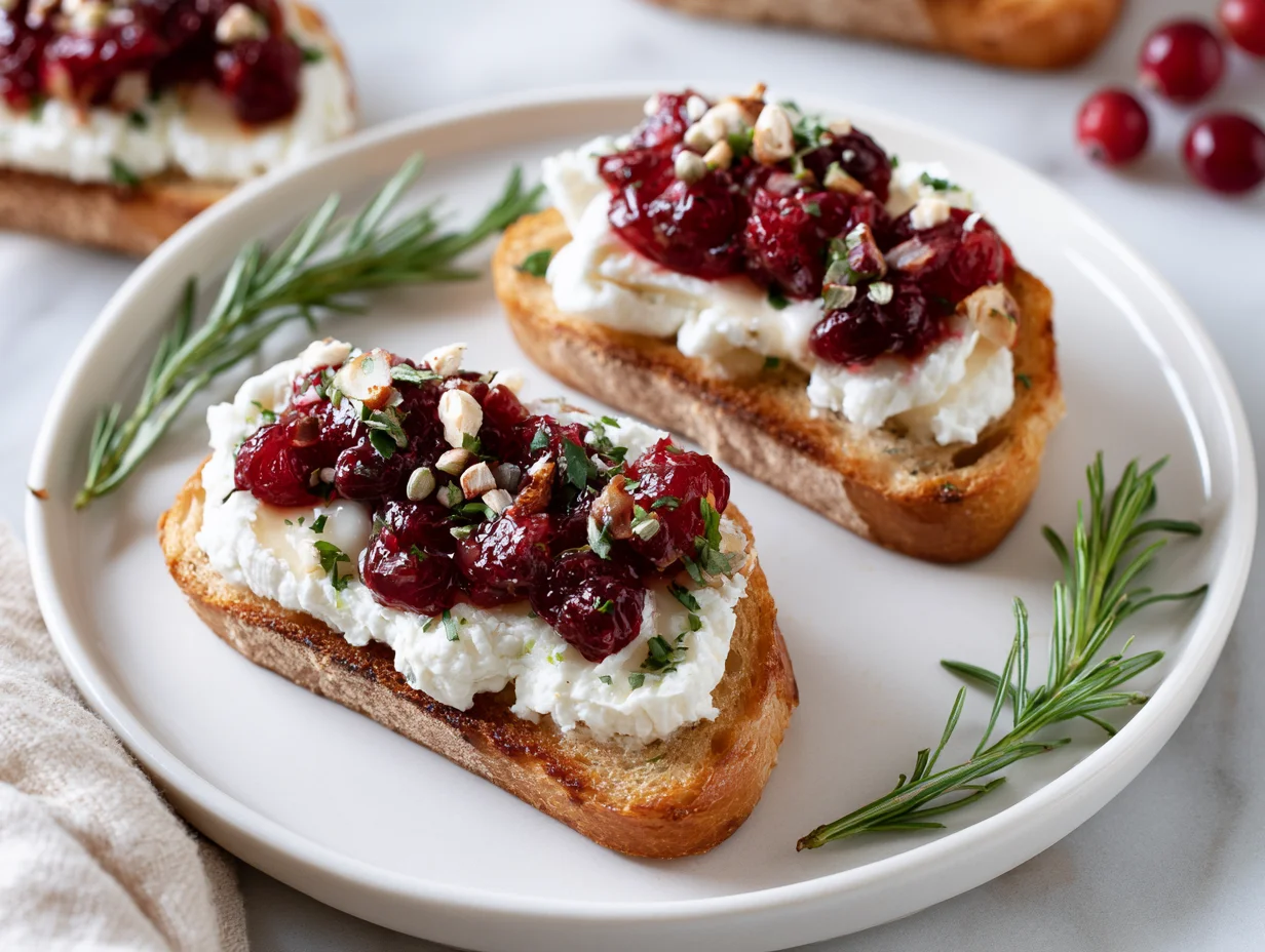 Elegant Cranberry Brie Crostini Recipe