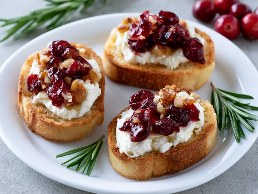 Elegant Cranberry Brie Crostini Recipe