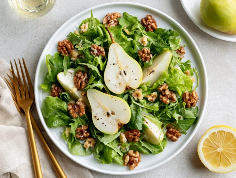 Elegant Pear Salad with Balsamic Vinaigrette Recipe