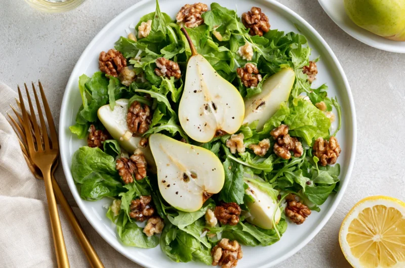 Elegant Pear Salad with Balsamic Vinaigrette Recipe