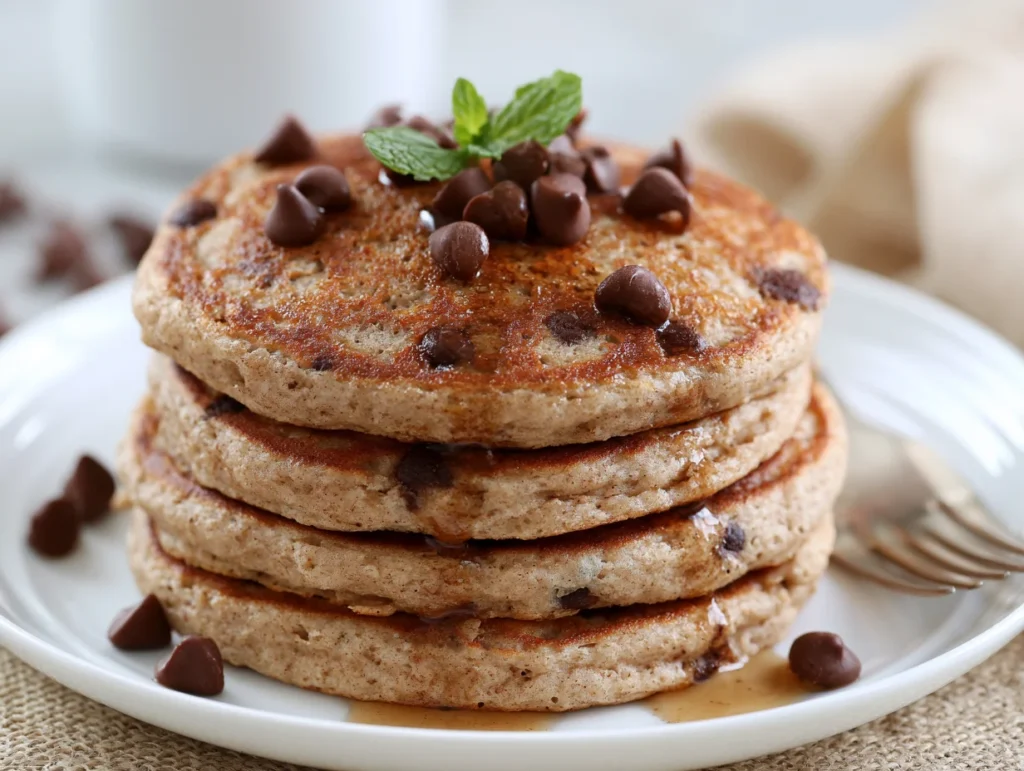 Fluffy Espresso Chocolate Chip Pancakes Recipe