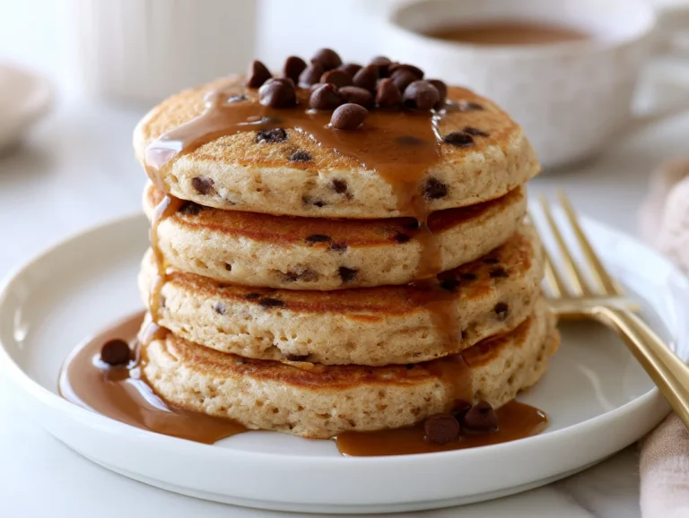 Fluffy Espresso Chocolate Chip Pancakes Recipe