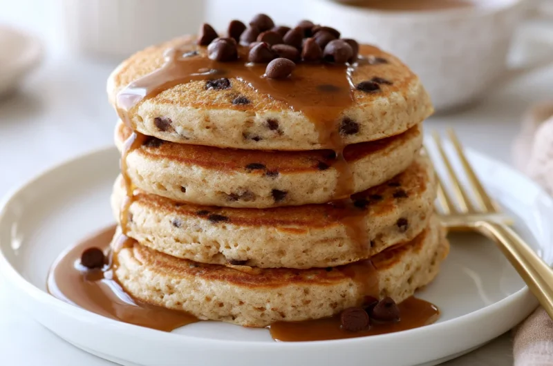 Fluffy Espresso Chocolate Chip Pancakes Recipe