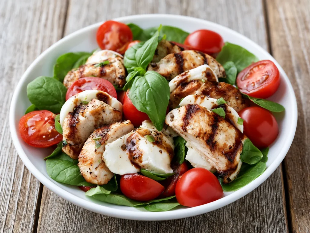 Fresh Caprese Salad with Grilled Chicken Recipe