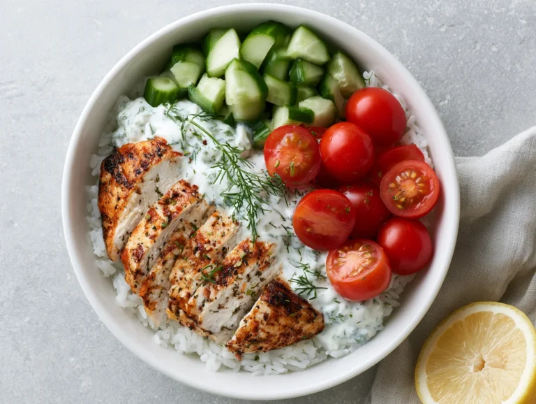 Fresh Chicken Tzatziki Bowl Recipe