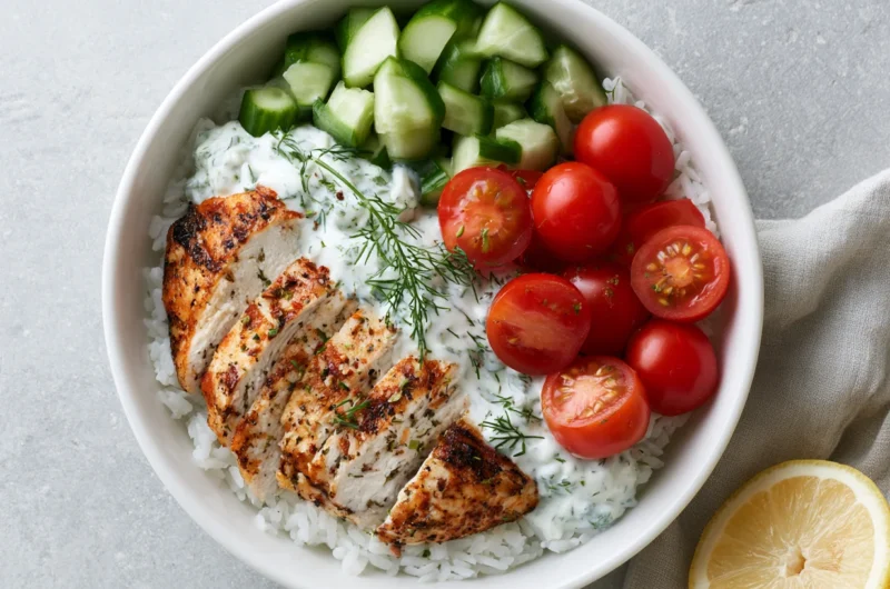 Fresh Chicken Tzatziki Bowl Recipe