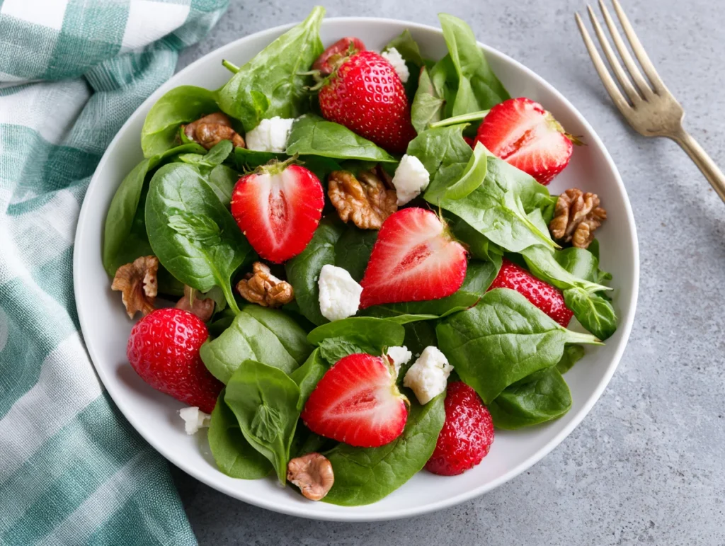 Fresh Strawberry Spinach Salad Recipe