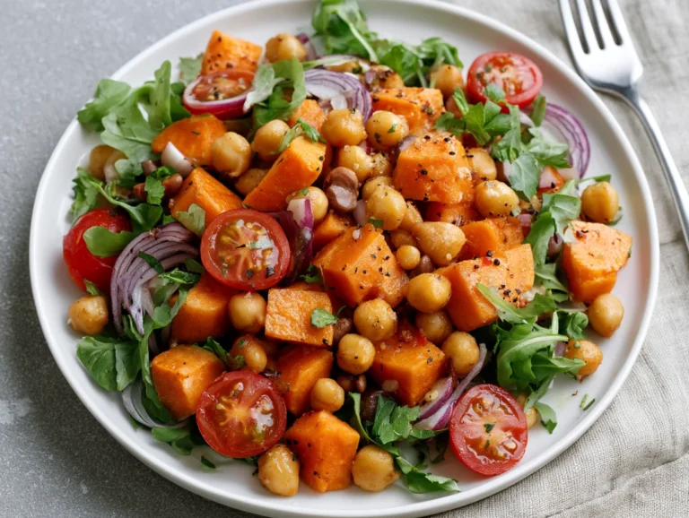 Fresh Sweet Potato Chickpea Salad Recipe