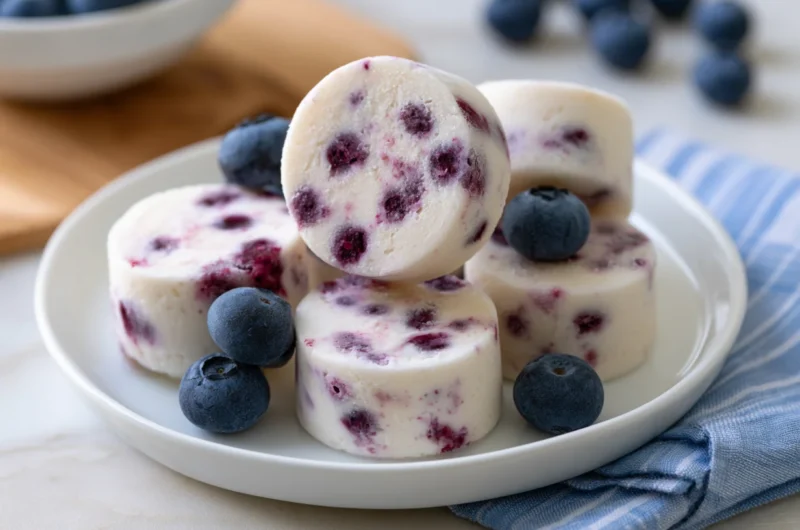 Frozen Blueberry Yogurt Bites Recipe