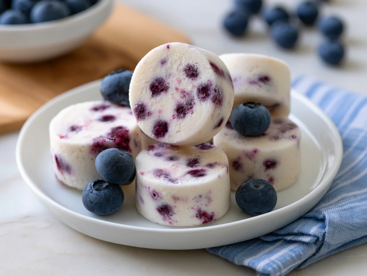 Frozen Blueberry Yogurt Bites Recipe