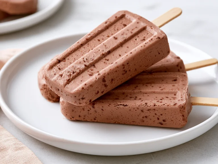 Frozen Homemade Fudgesicles Recipe