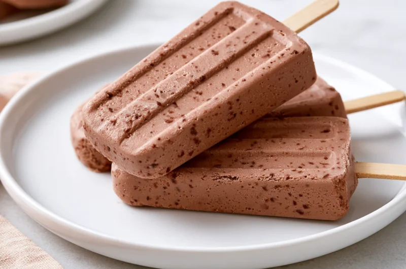 Frozen Homemade Fudgesicles Recipe