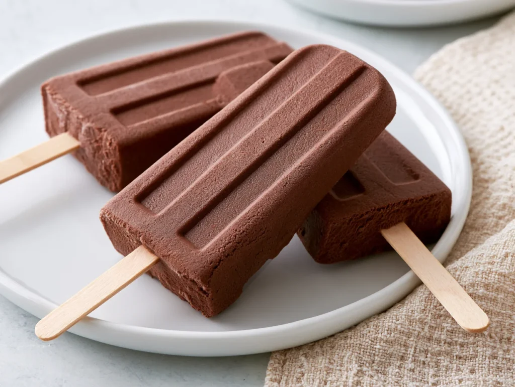 Frozen Homemade Fudgesicles Recipe