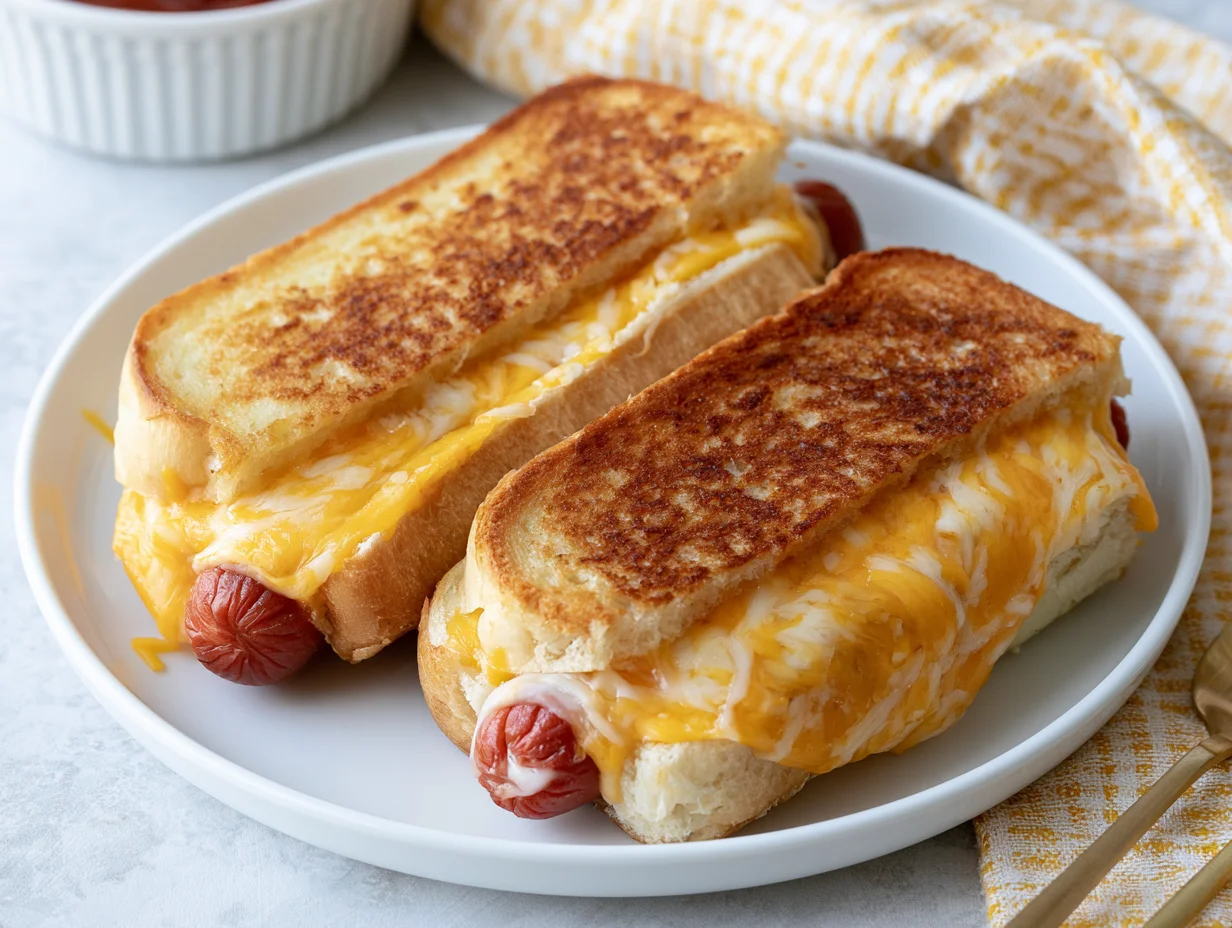 Fun Air Fryer Grilled Cheese Hot Dogs Recipe