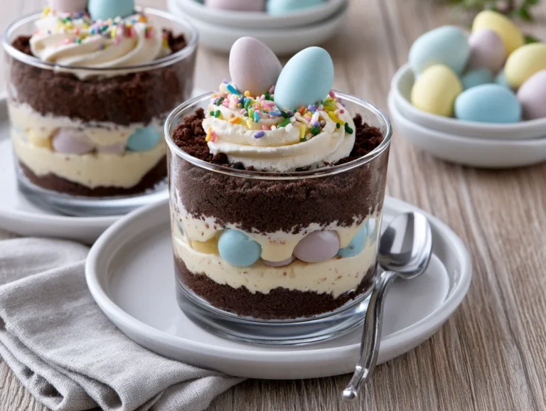 Fun Easter Dirt Cups Recipe
