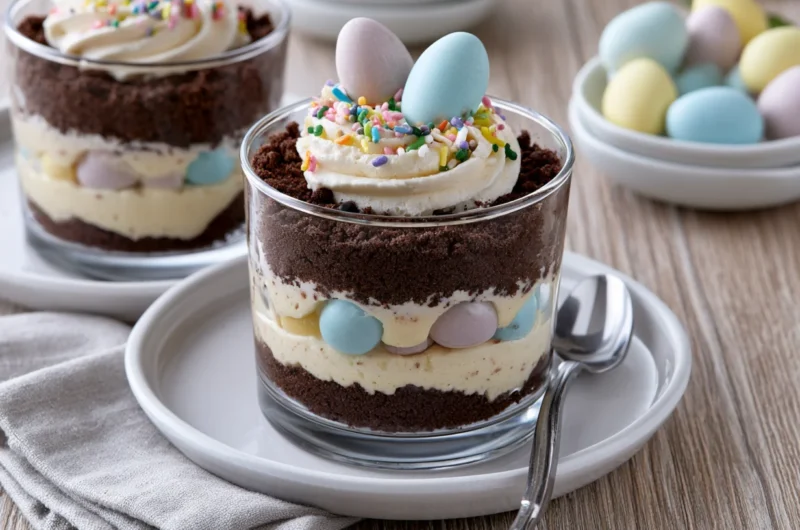 Fun Easter Dirt Cups Recipe