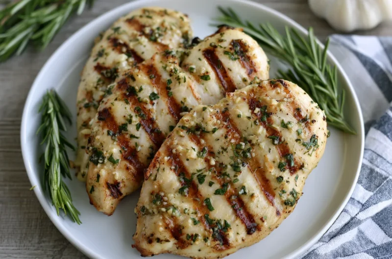Garlicky Garlic Parmesan Grilled Chicken Recipe