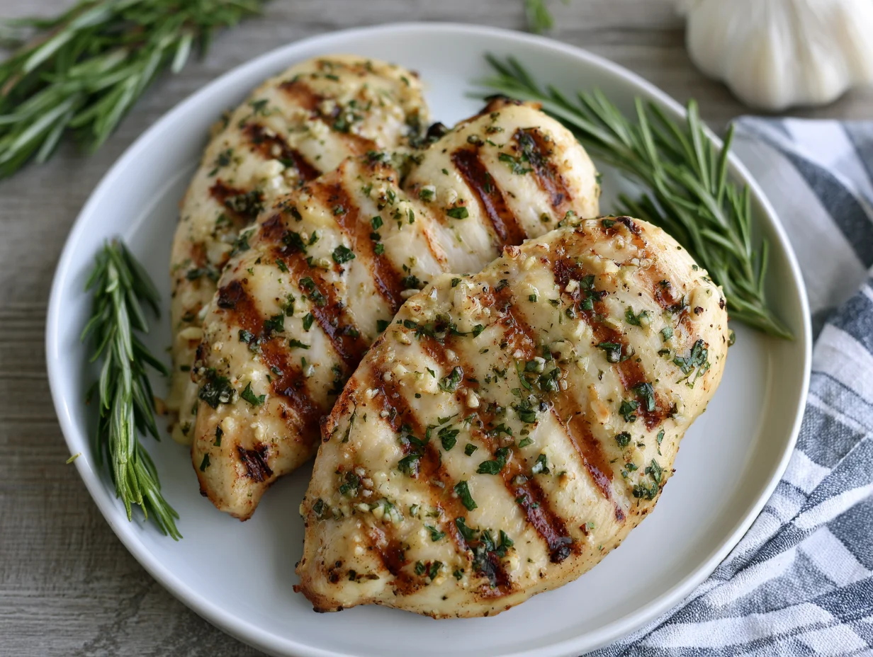 Garlicky Garlic Parmesan Grilled Chicken Recipe
