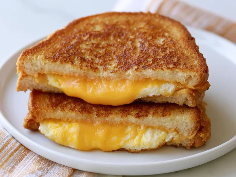 Golden Air Fryer Egg and Cheese Toast Recipe