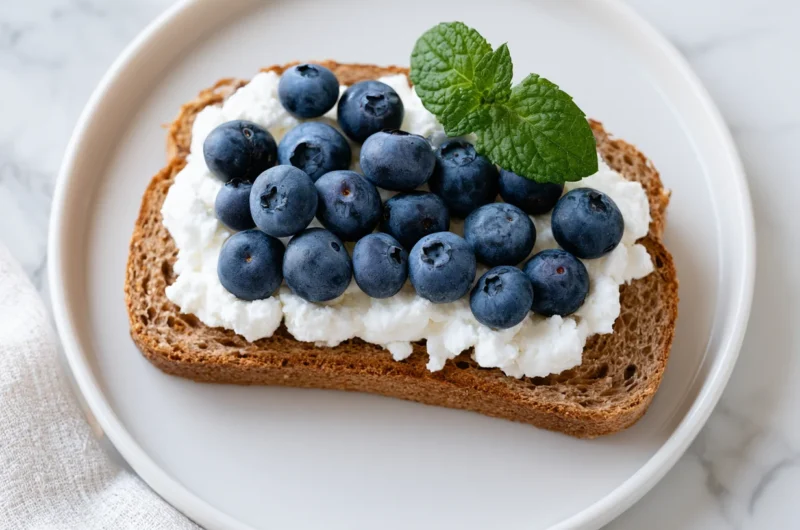 Gourmet Blueberry Goat Cheese Toast Recipe