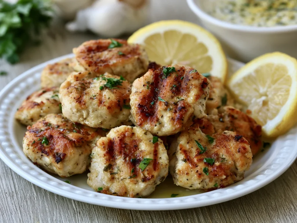 Grilled Chicken Bites with Garlic Sauce Recipe