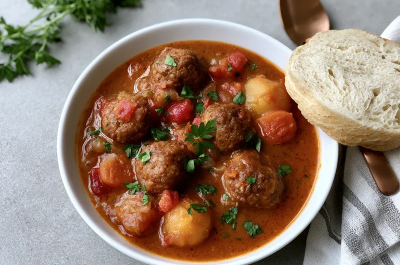 Hearty Cajun Meatball Stew Recipe