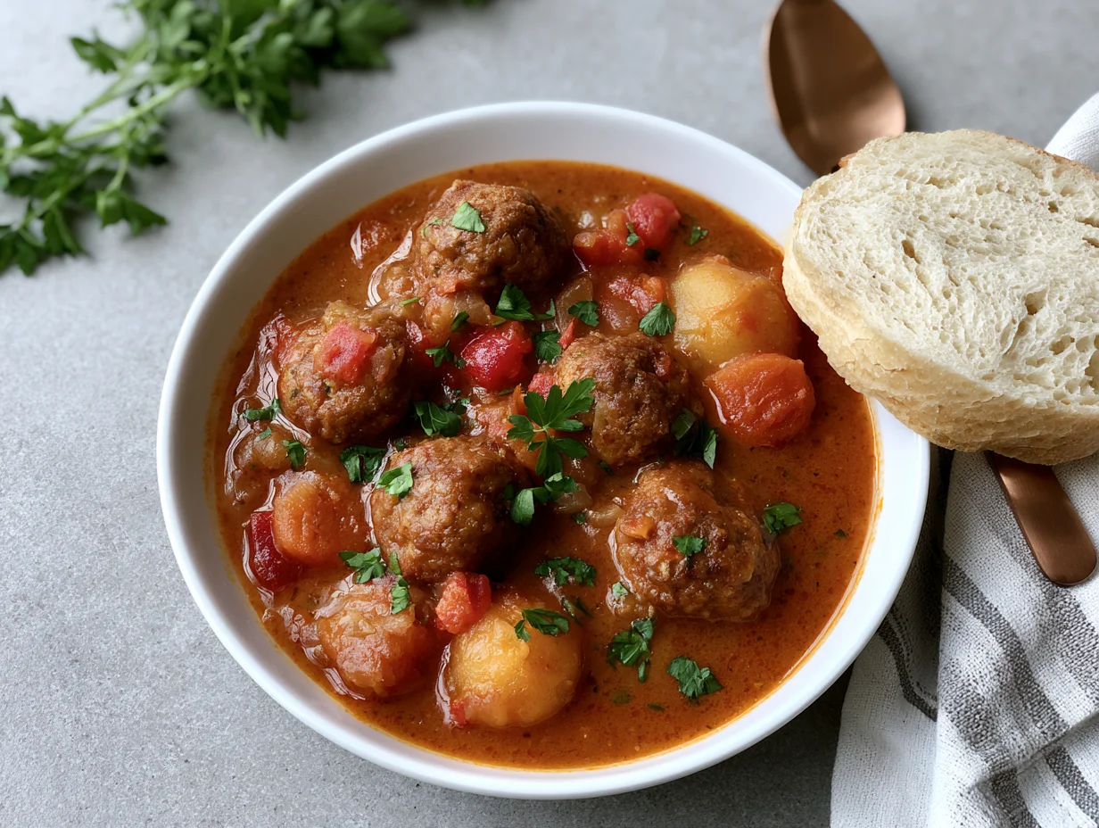 Hearty Cajun Meatball Stew Recipe