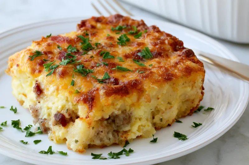 Hearty Tater Tot Sausage Breakfast Casserole Recipe