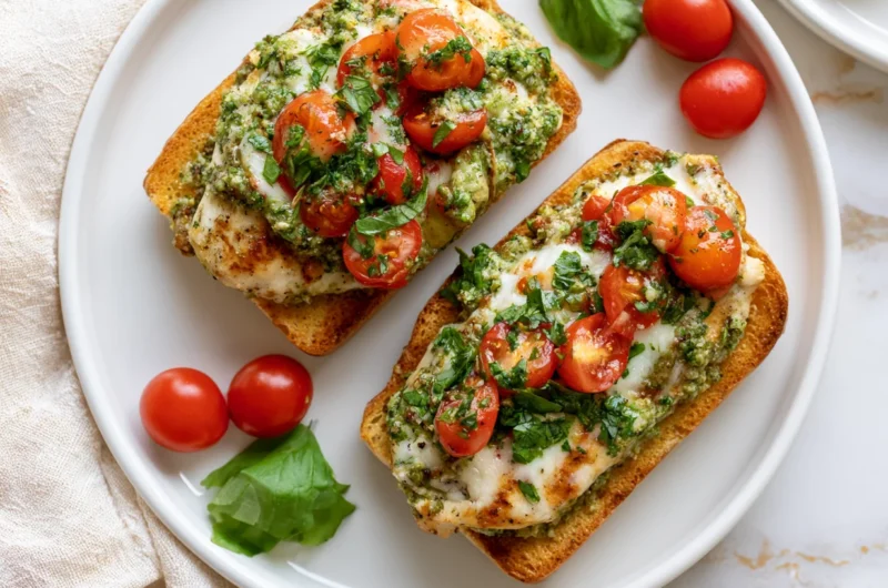 Herbaceous Pesto Bruschetta Chicken Recipe