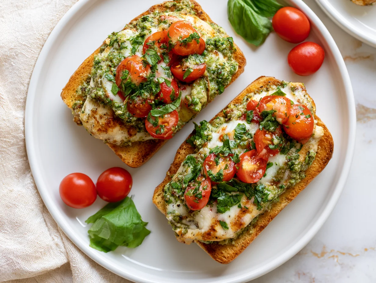 Herbaceous Pesto Bruschetta Chicken Recipe