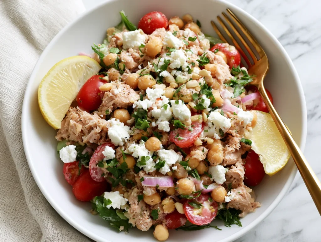 High-Protein Chickpea Tuna Salad Recipe