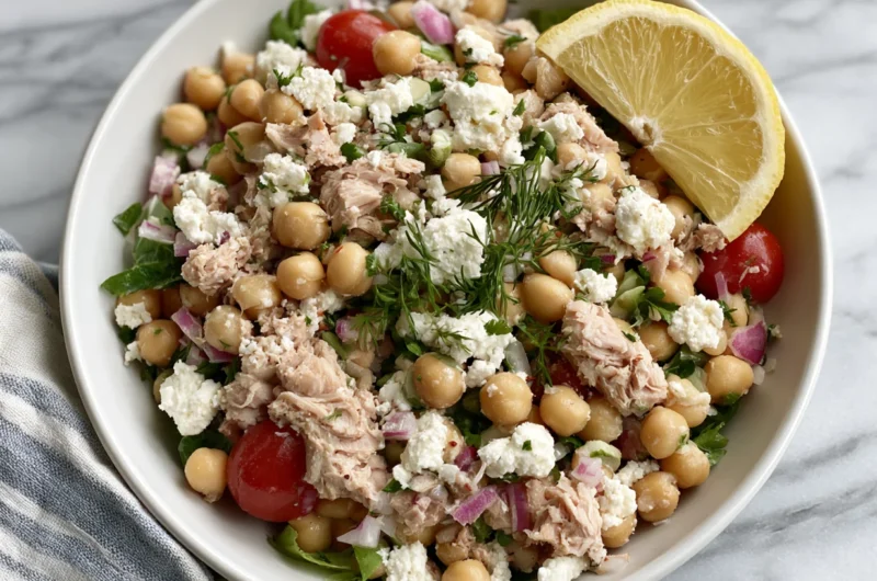 High-Protein Chickpea Tuna Salad Recipe