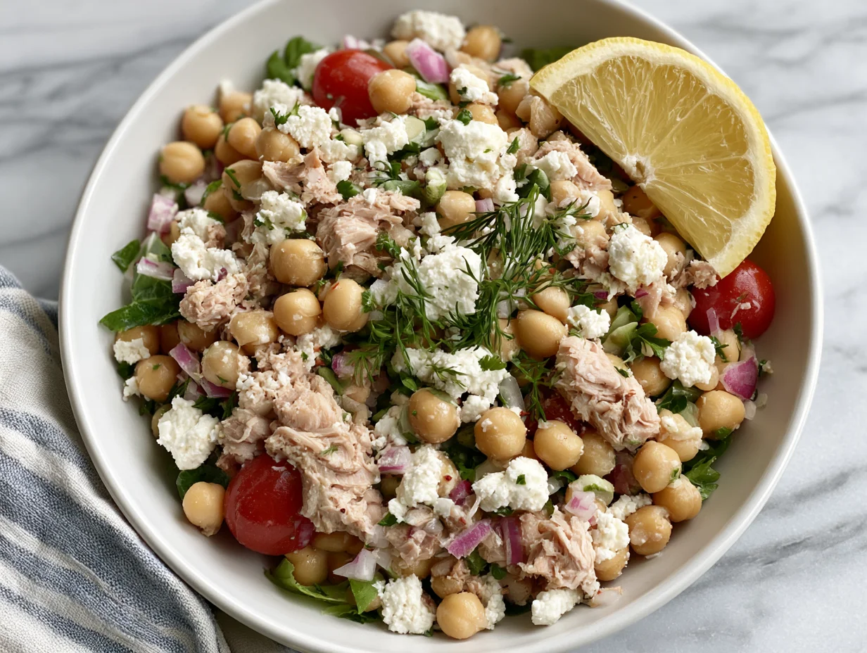 High-Protein Chickpea Tuna Salad Recipe