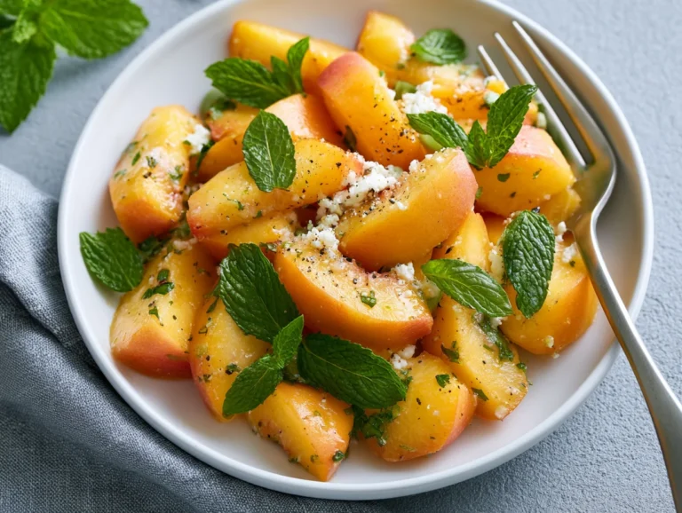 Juicy Peach Salad Recipe