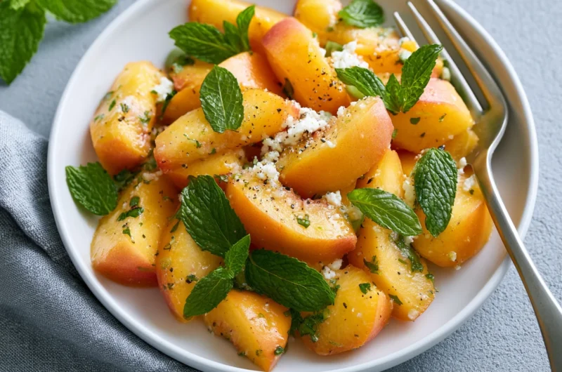 Juicy Peach Salad Recipe