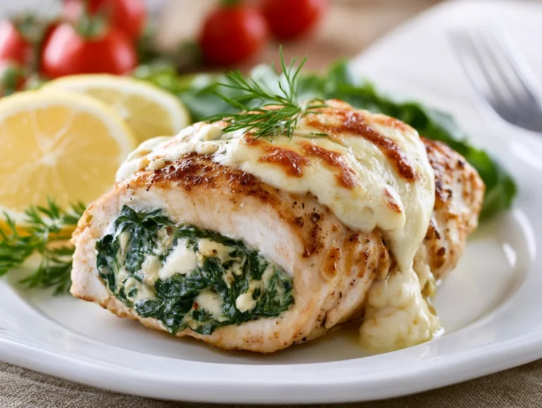 Juicy Spinach Stuffed Chicken Recipe
