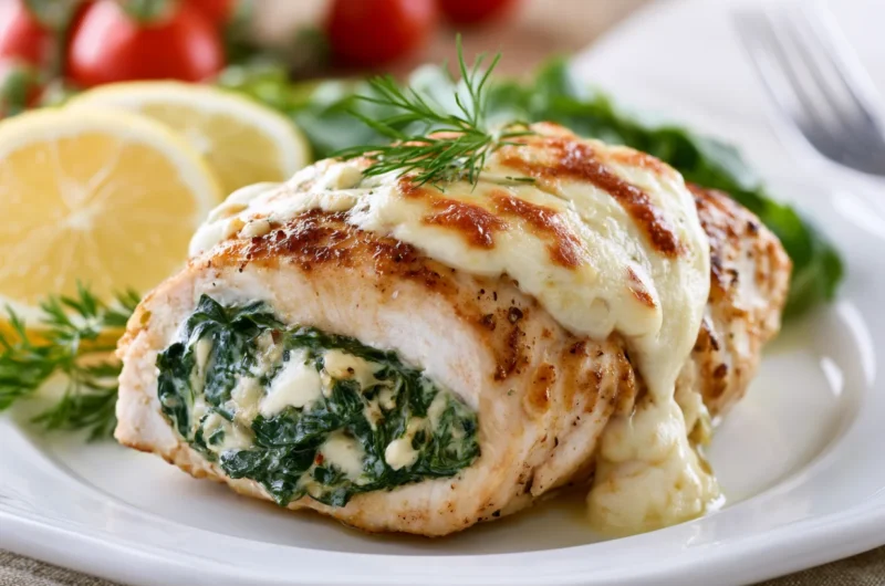 Juicy Spinach Stuffed Chicken Recipe