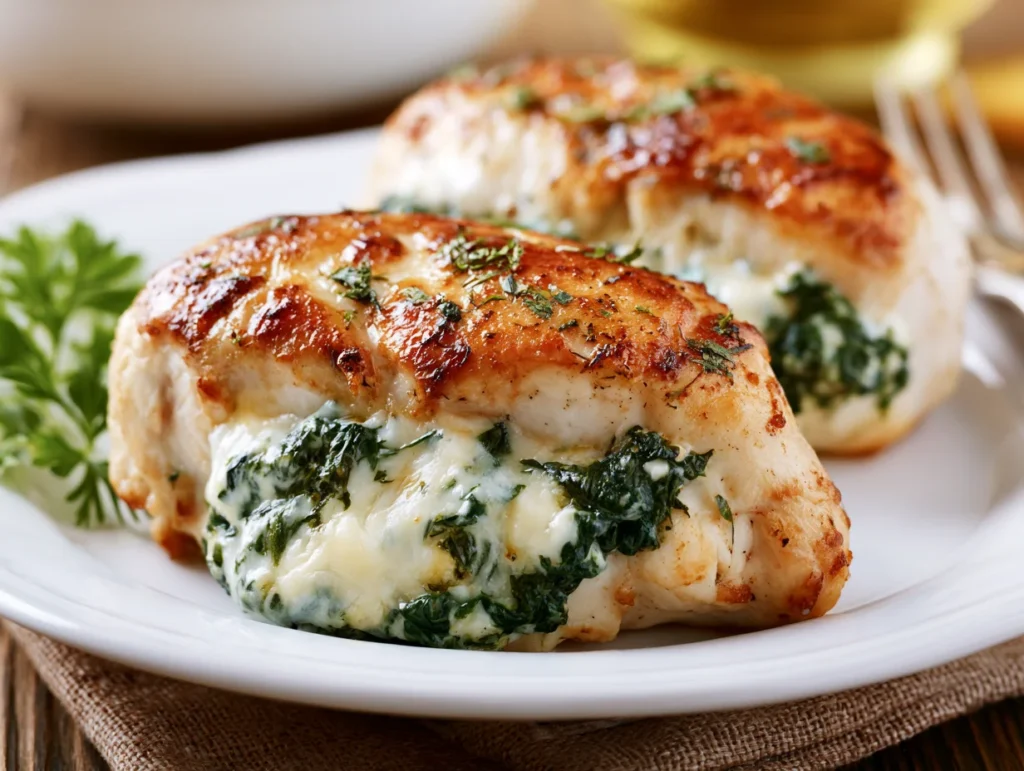 Juicy Spinach Stuffed Chicken Recipe