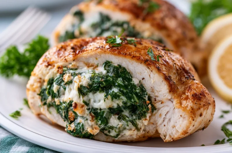 Juicy Spinach Stuffed Chicken Recipe