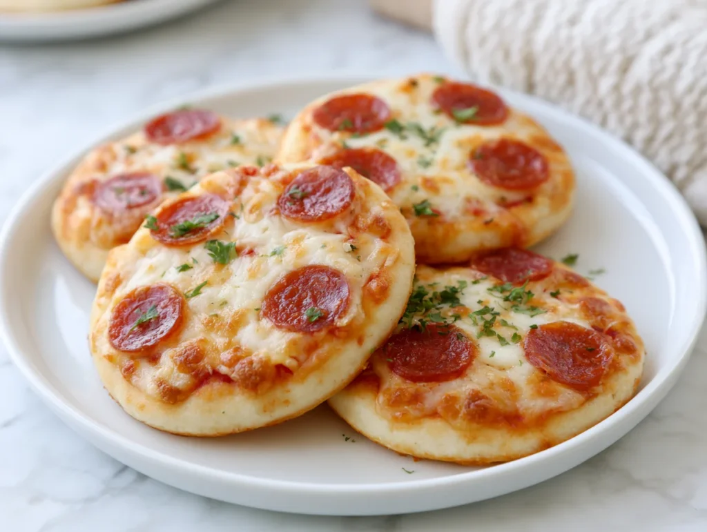 Kid-Friendly Mini Lunchbox Pizzas Recipe