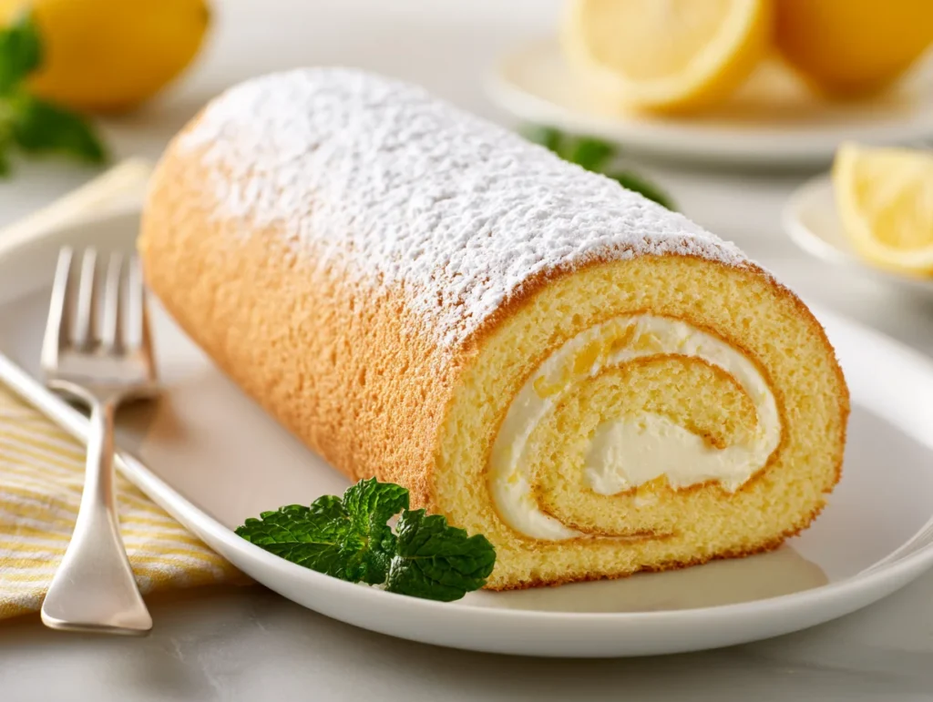 Lemon Roll Cake Recipe