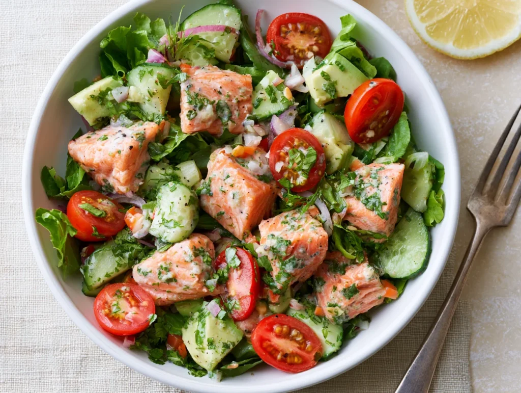 Light Salmon Salad Recipe