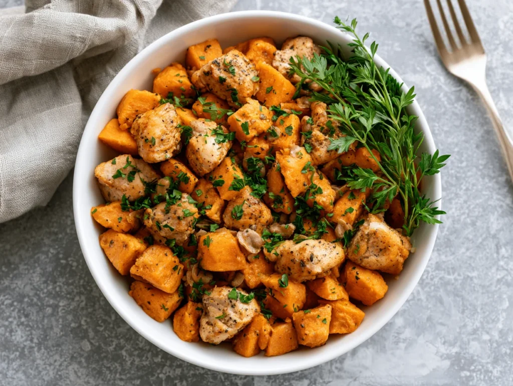 Loaded BBQ Chicken Sweet Potato Bowls Recipe