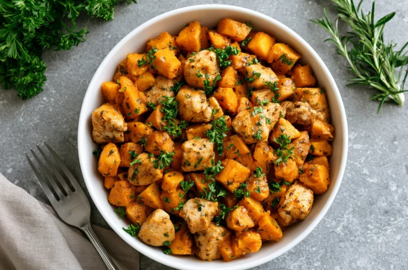 Loaded BBQ Chicken Sweet Potato Bowls Recipe