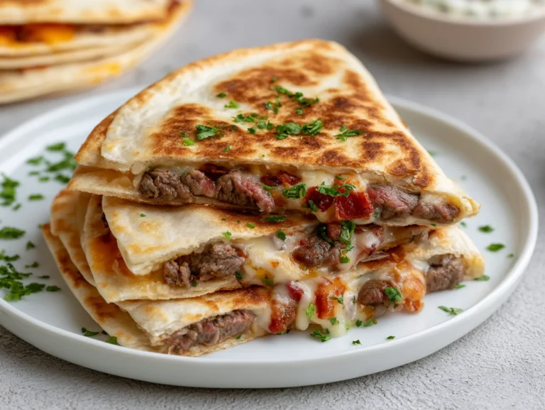 Loaded Steak Bacon Quesadillas Recipe
