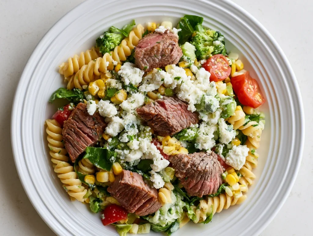 Loaded Steak Pasta Salad Recipe