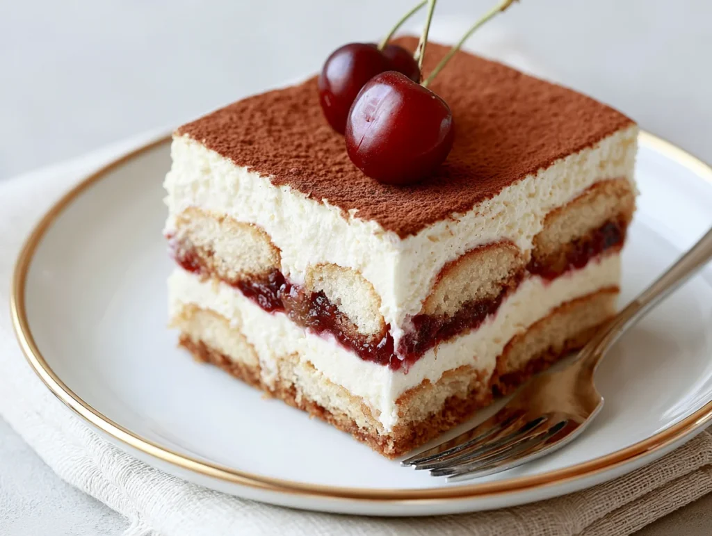 Luxurious Cherry Amaretto Tiramisu Recipe