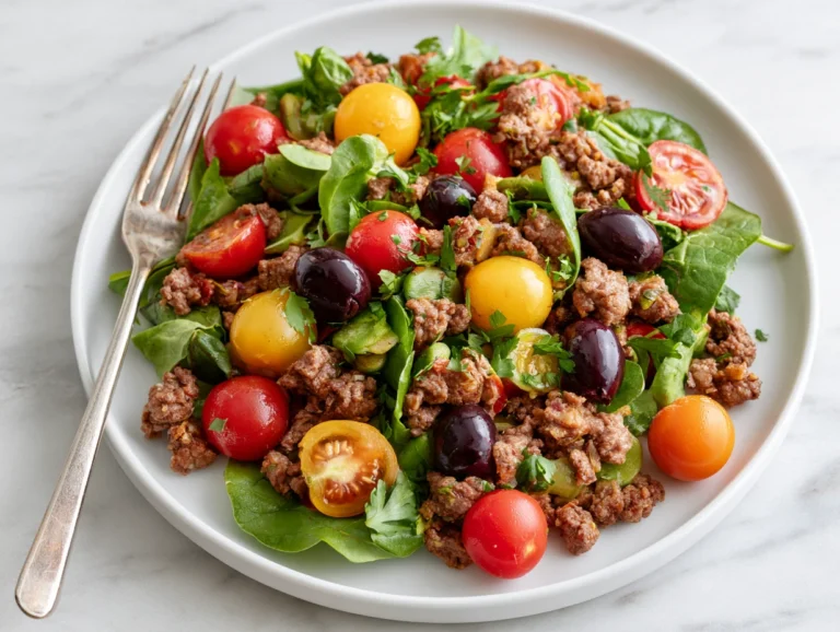 Mediterranean Ground Beef Stir Fry Recipe