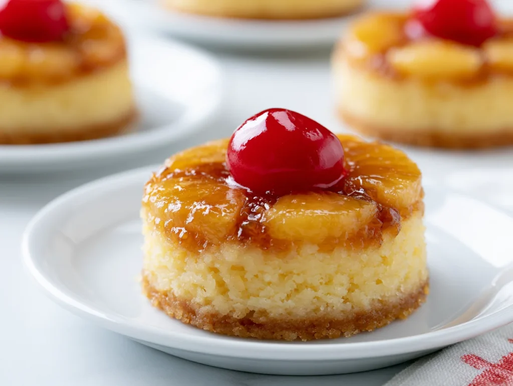 Mini Pineapple Upside Down Cheesecakes Recipe